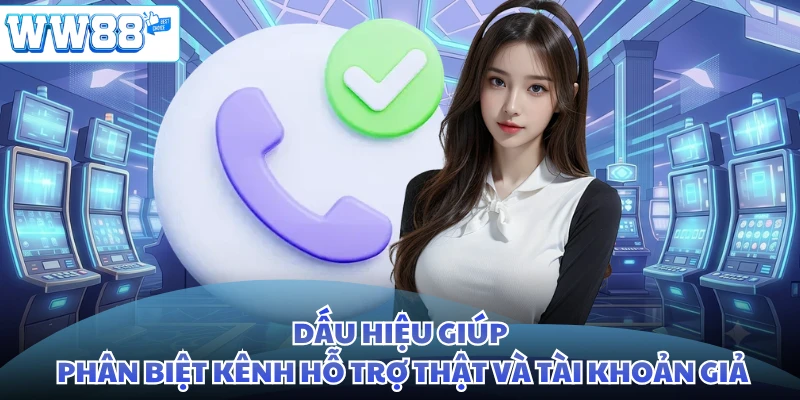 Dấu hiệu giúp phân biệt kênh hỗ trợ thật và tài khoản giả