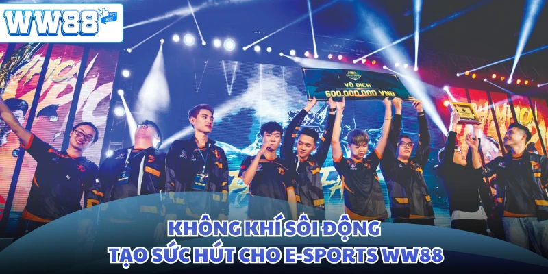 Không khí sôi động tạo sức hút cho e-sports WW88