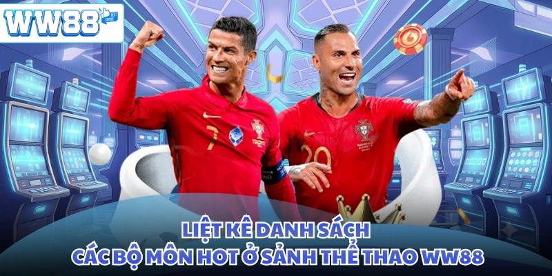 Liệt kê danh sách các bộ môn hot ở sảnh thể thao WW88
