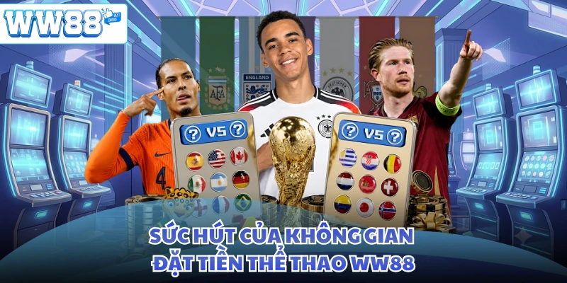 Sức hút của không gian đặt tiền thể thao WW88